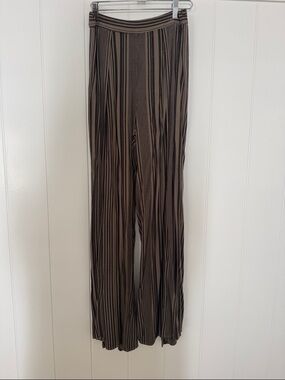 Michael Stars olive green and Black Striped woven  Pants